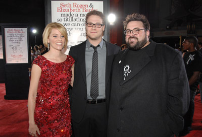 Kevin Smith, Elizabeth Banks and Seth Rogen at event of Zack and Miri Make a Porno (2008)