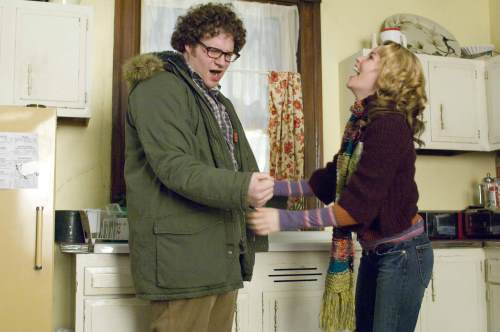 Still of Elizabeth Banks and Seth Rogen in Zack and Miri Make a Porno (2008)