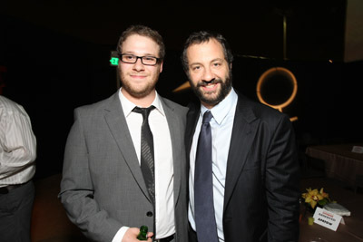 Judd Apatow and Seth Rogen at event of Mari Huanos ekspresas (2008)