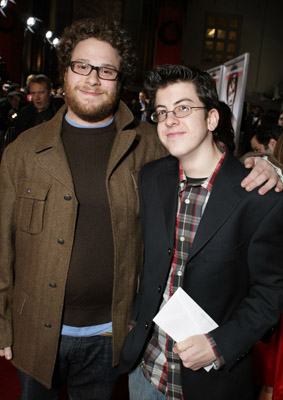 Seth Rogen and Christopher Mintz-Plasse at event of Walk Hard: The Dewey Cox Story (2007)
