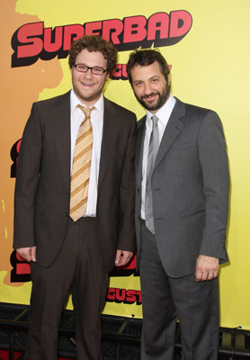 Judd Apatow and Seth Rogen at event of Superbad (2007)