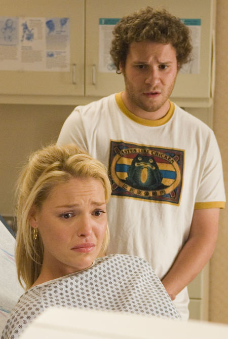 Still of Katherine Heigl and Seth Rogen in Knocked Up (2007)