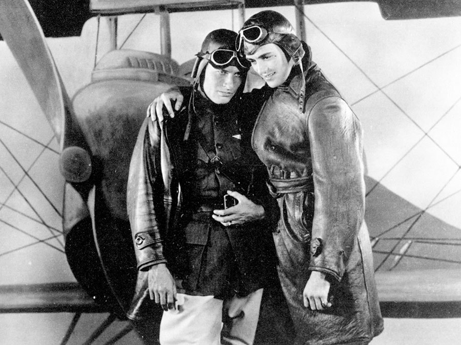 Still of Richard Arlen and Charles 'Buddy' Rogers in Wings (1927)