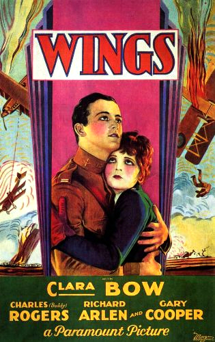 Clara Bow and Charles 'Buddy' Rogers in Wings (1927)
