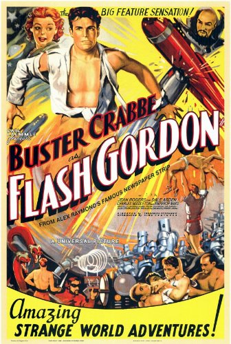 Buster Crabbe, Charles Middleton and Jean Rogers in Flash Gordon (1936)