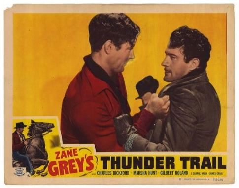 James Craig and Gilbert Roland in Thunder Trail (1937)