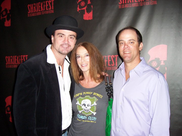 Blank Page Entertainment (Jeff LInnartz, Margo Romero and Greg Baldwin) at Shriekfest 2010.