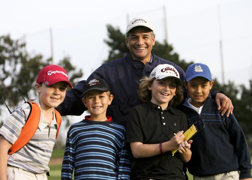 Kids at the Golf camp