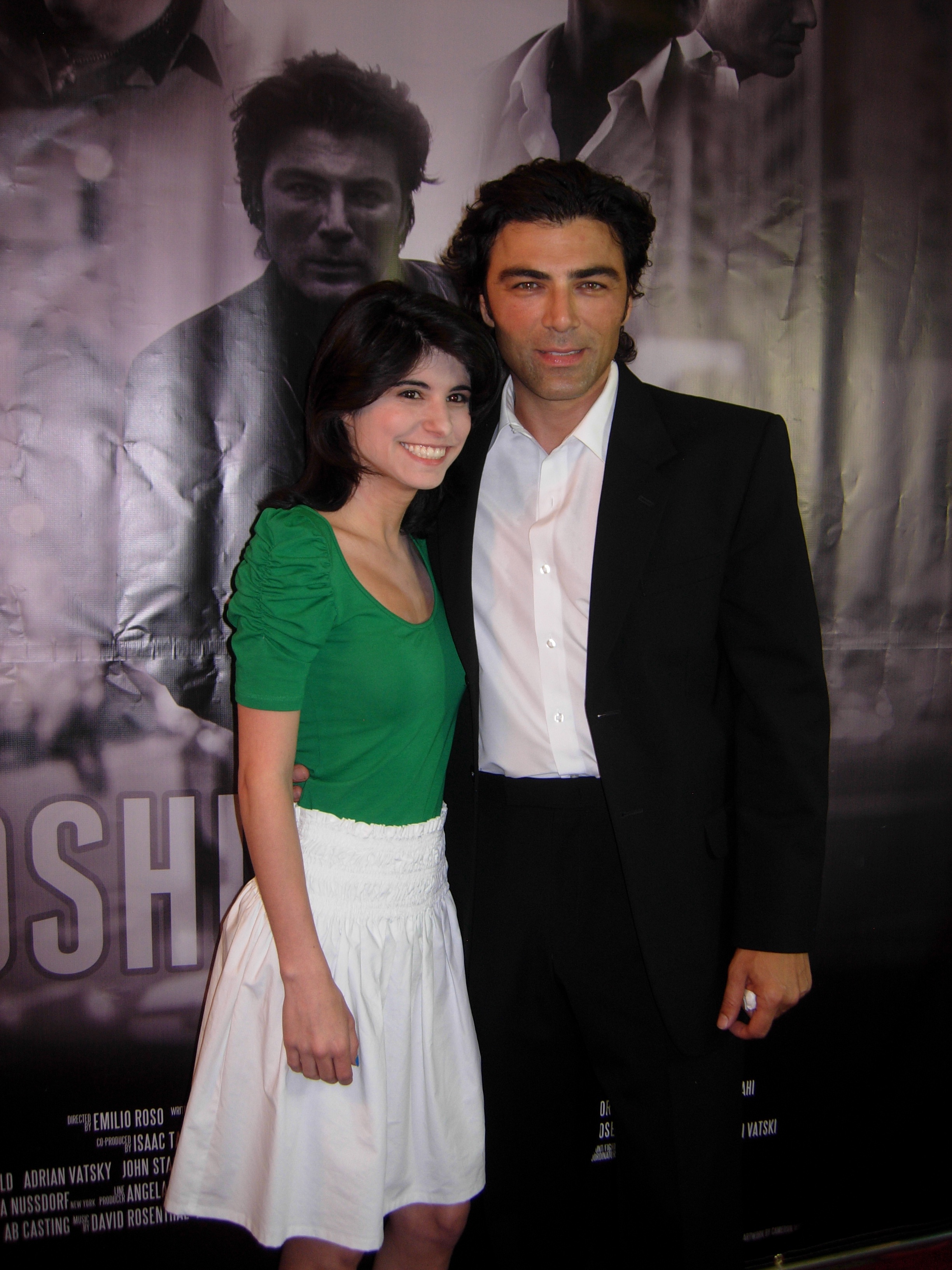 Romina with Emilio Roso at the Joshua Tree red carpet event.