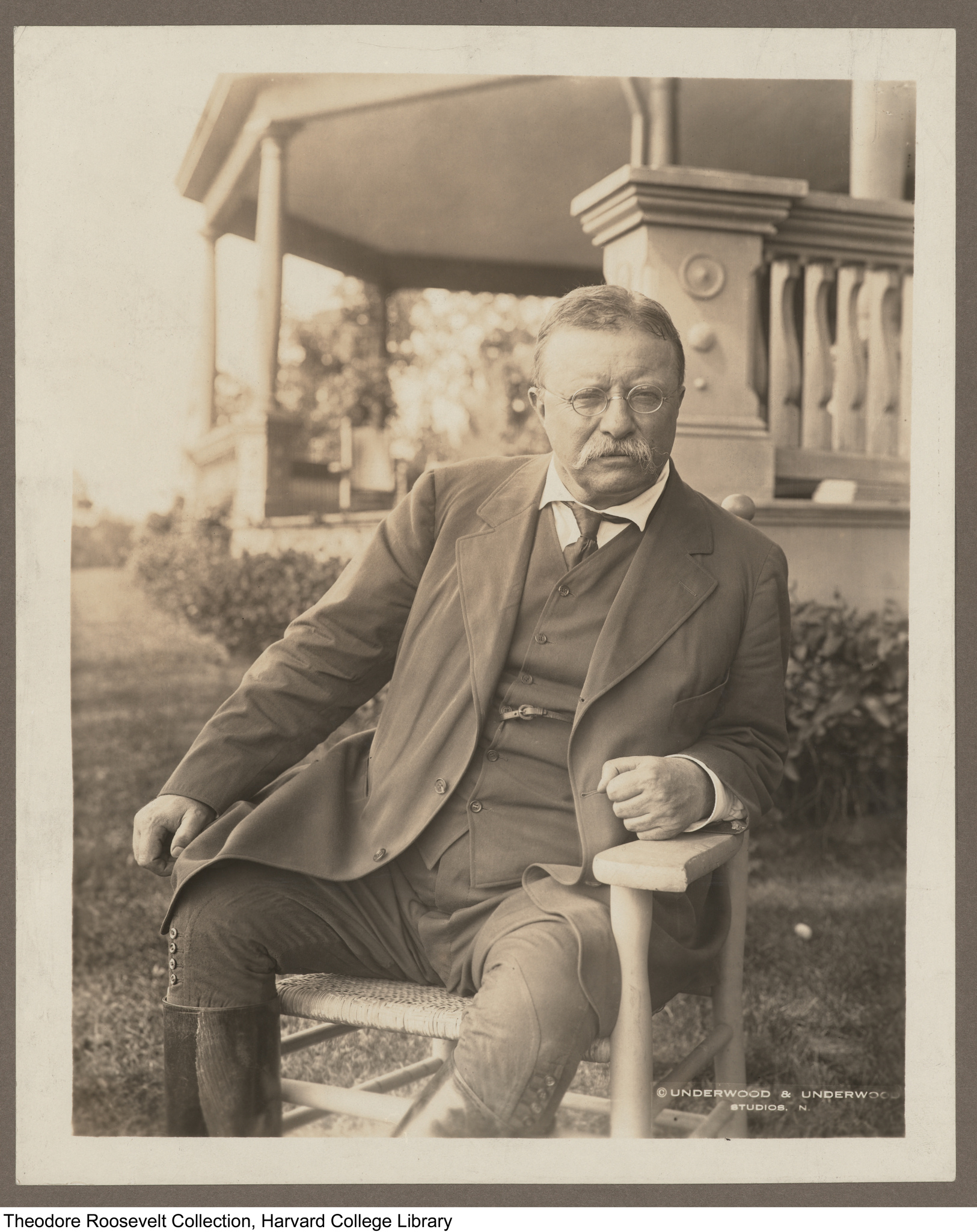 Theodore Roosevelt at his home Sagamore Hill, 1918