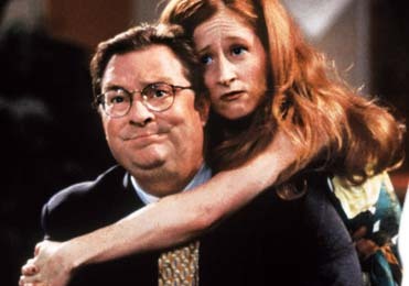 Still of Vicki Lewis and Stephen Root in NewsRadio (1995)