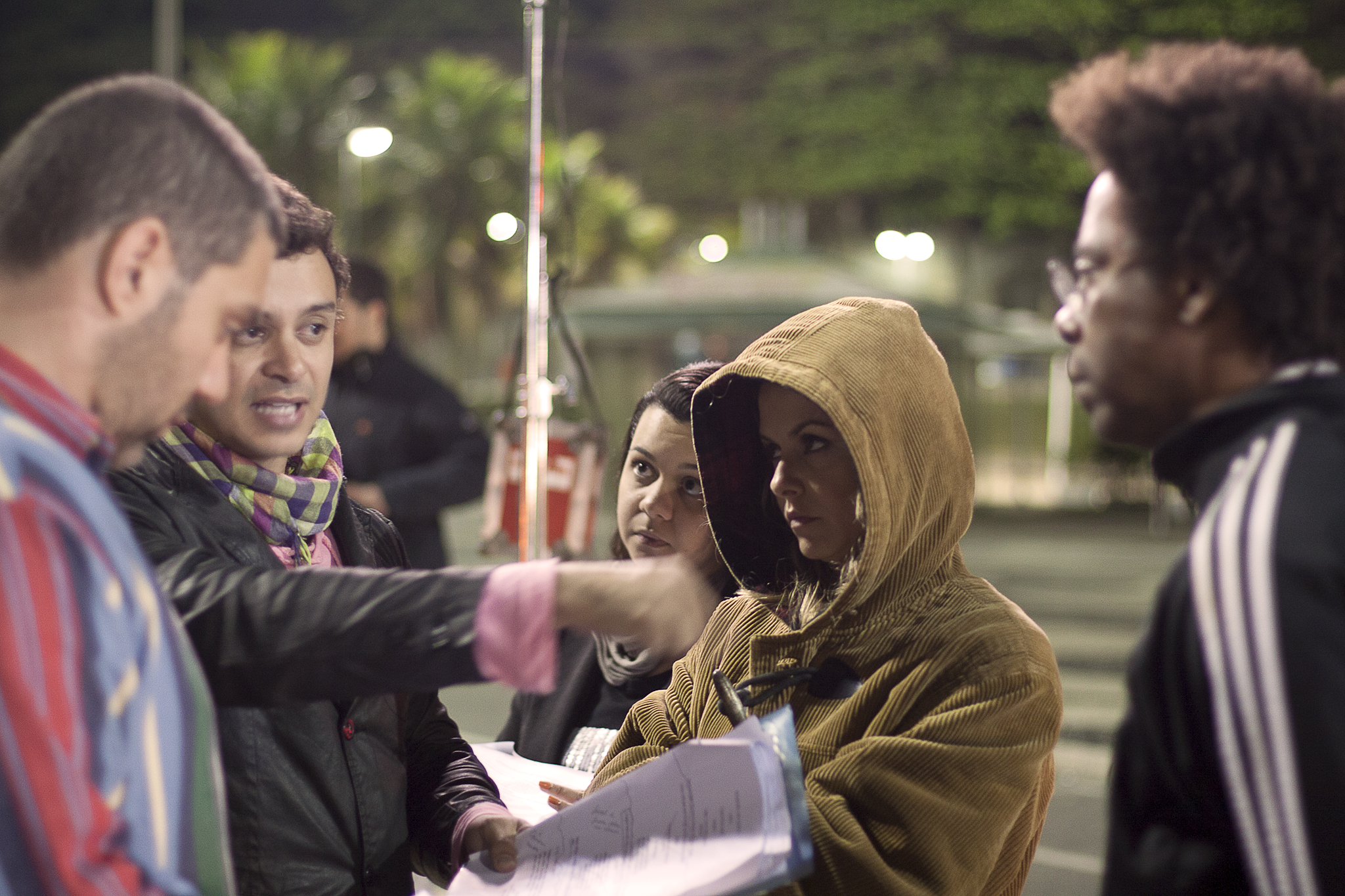 Still of SINAL,directed by Charles Daves, in the photo: Marcio Rosario, Bianca Rinaldi and Andre Ramiro