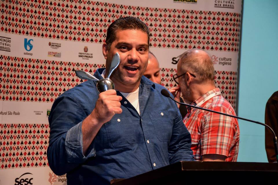 Marcio Rosario, awarded at MIX BRASIL 2014 with his short film 