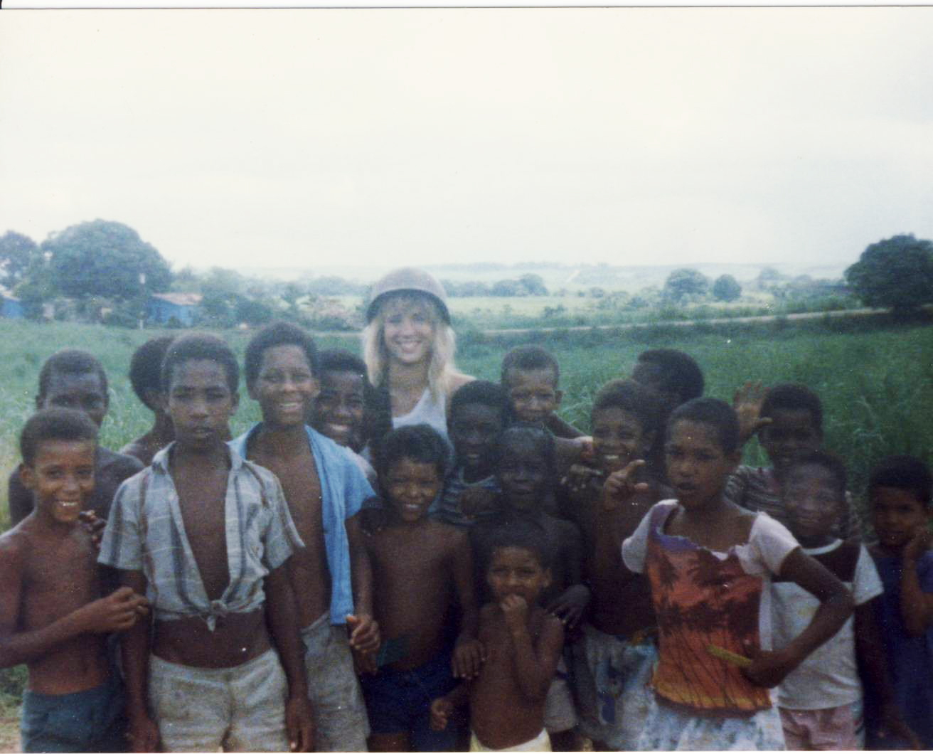 Sherrie Rose on set of Brothers in War in Haiti