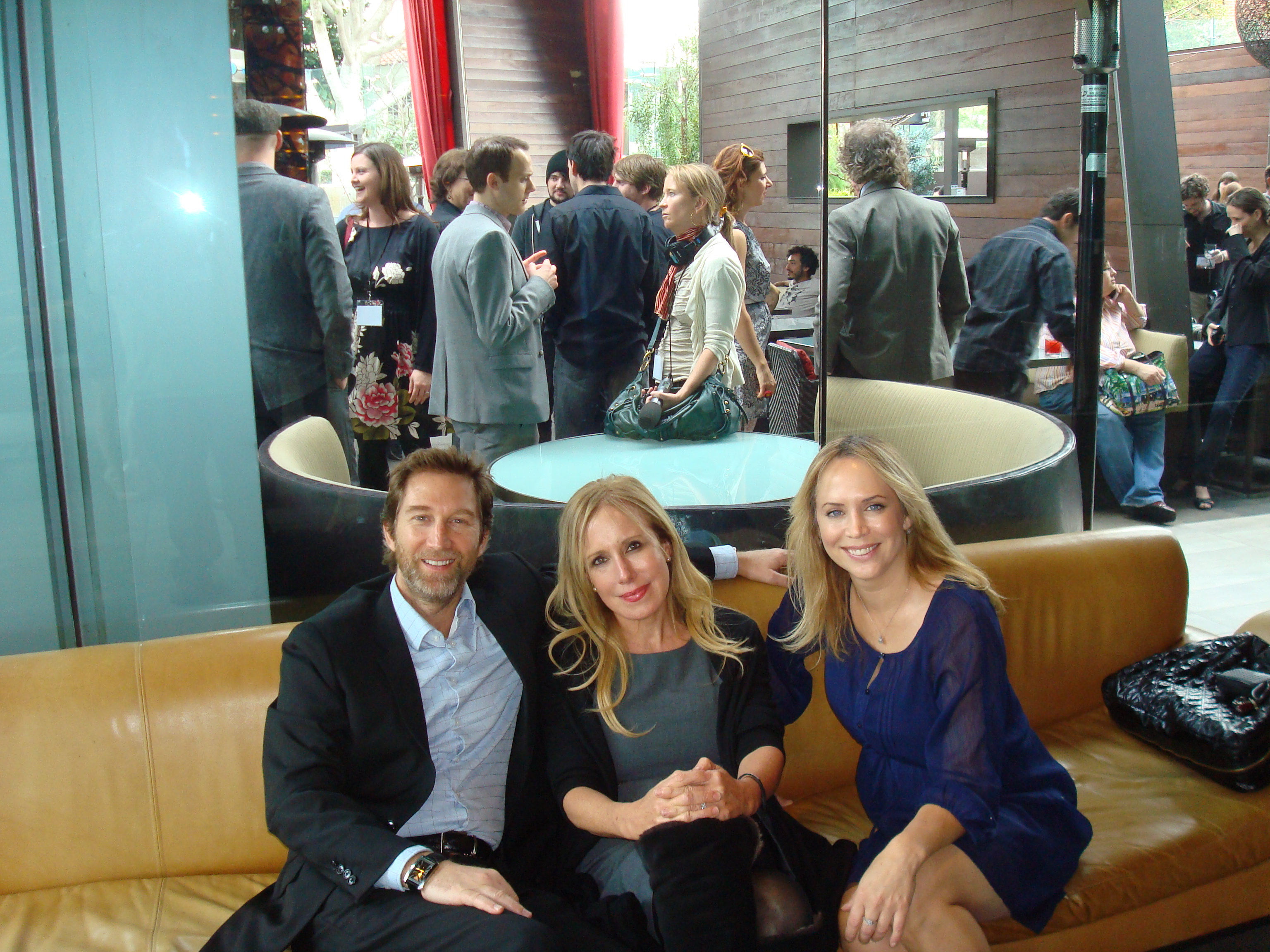 Elana Krausz, Christo Dimassis, and Sherrie Rose at the Film Independent Nominee Brunch