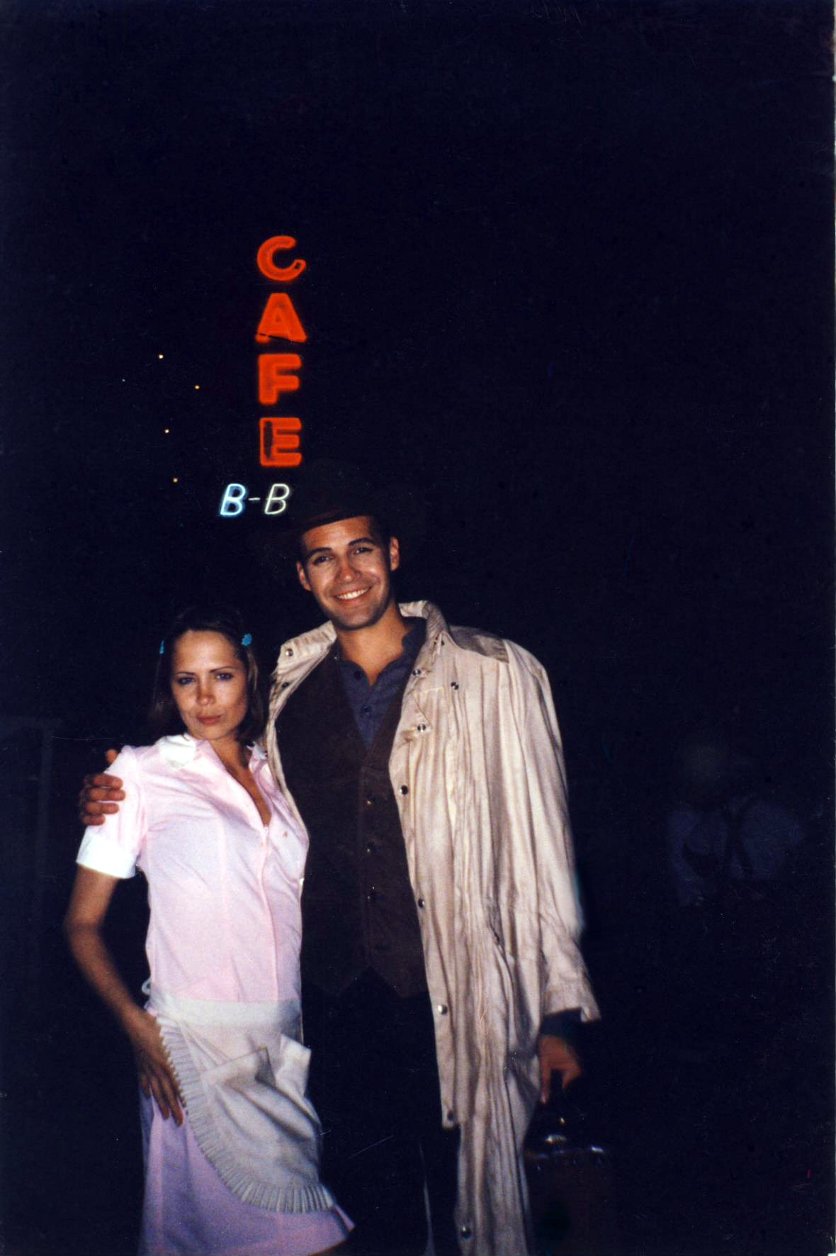 Sherrie Rose and Billy Zane on set of Tales from the Crypt: Demon Knight