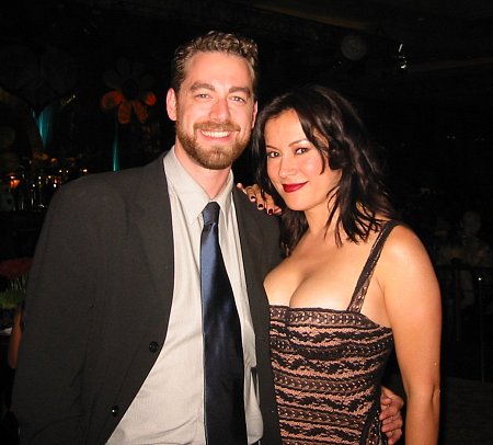 Brent Roske and Jennifer Tilly at the 'Race to Erase MS' charity event in Los Angeles.