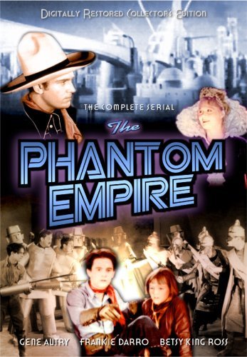 Gene Autry, Dorothy Christy, Frankie Darro and Betsy King Ross in The Phantom Empire (1935)