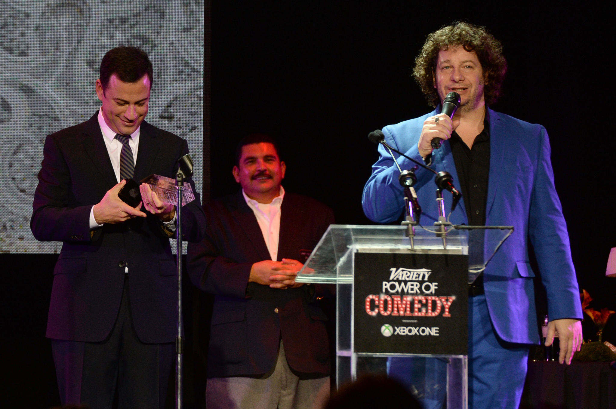 Jimmy Kimmel, Jeffrey Ross and Guillermo Rodriguez