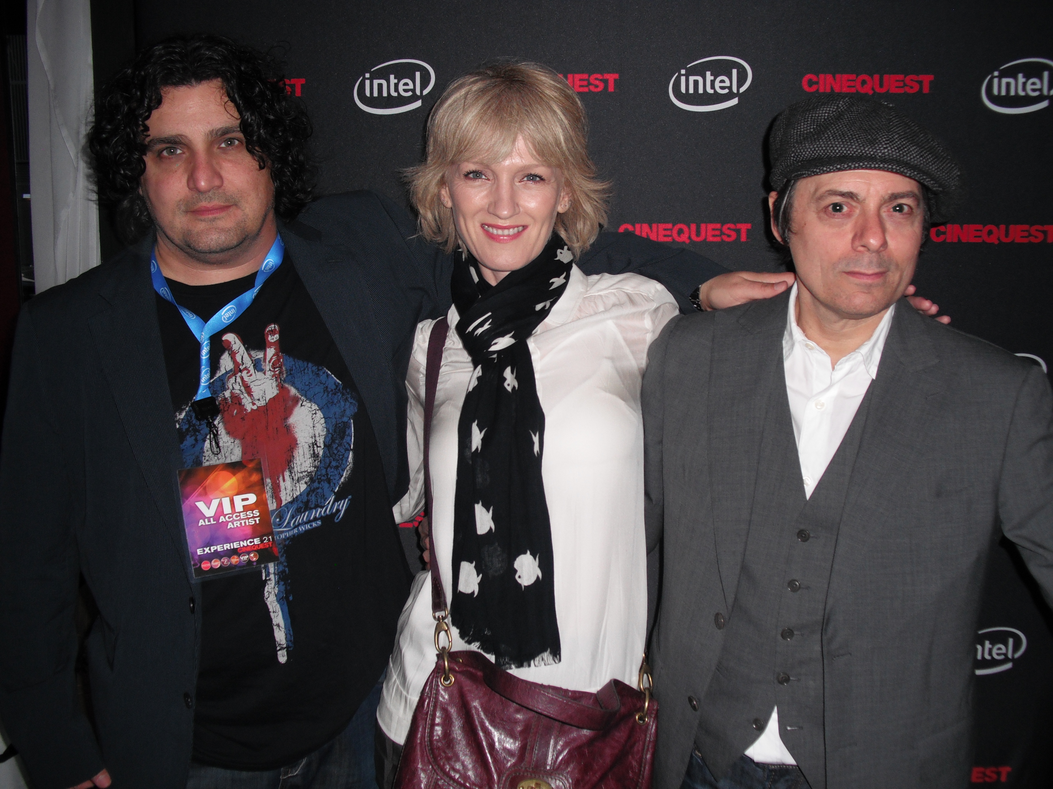 Producer Lenny Bitondo actress Sile Bermingham & Mick Rossi, Cinequest Film Festival A Kiss and a Promise