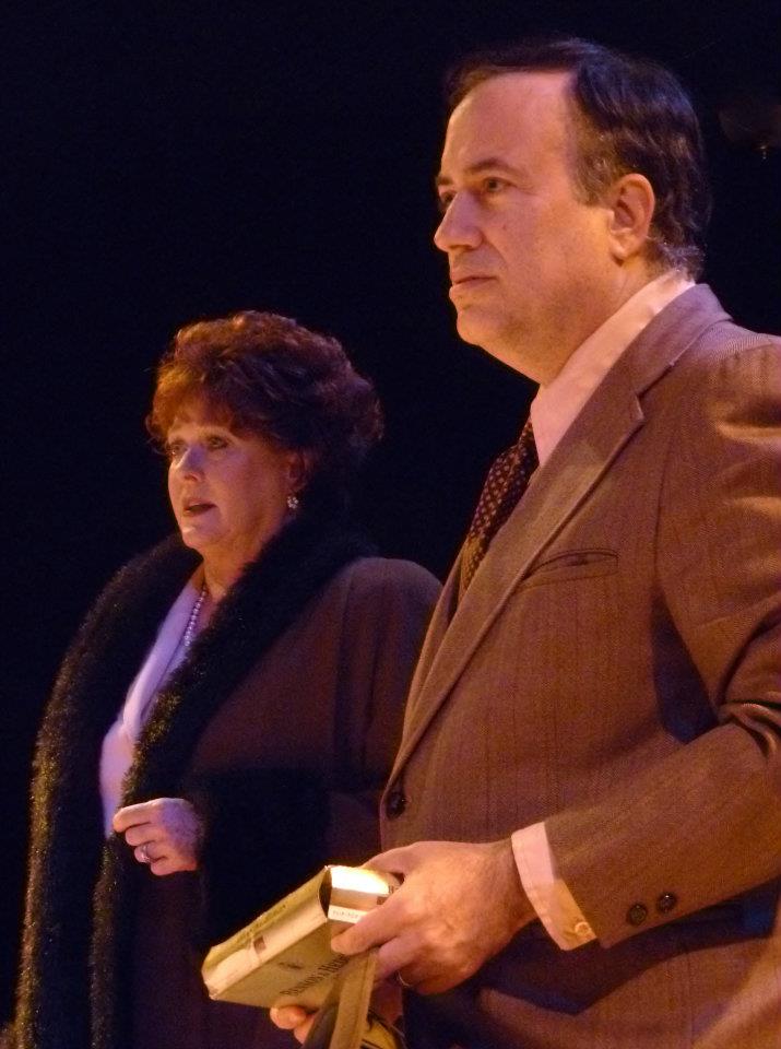 Colleen Shelley and Richard Rossi starring as Rose and Art Kirk in the Tom Topor play 