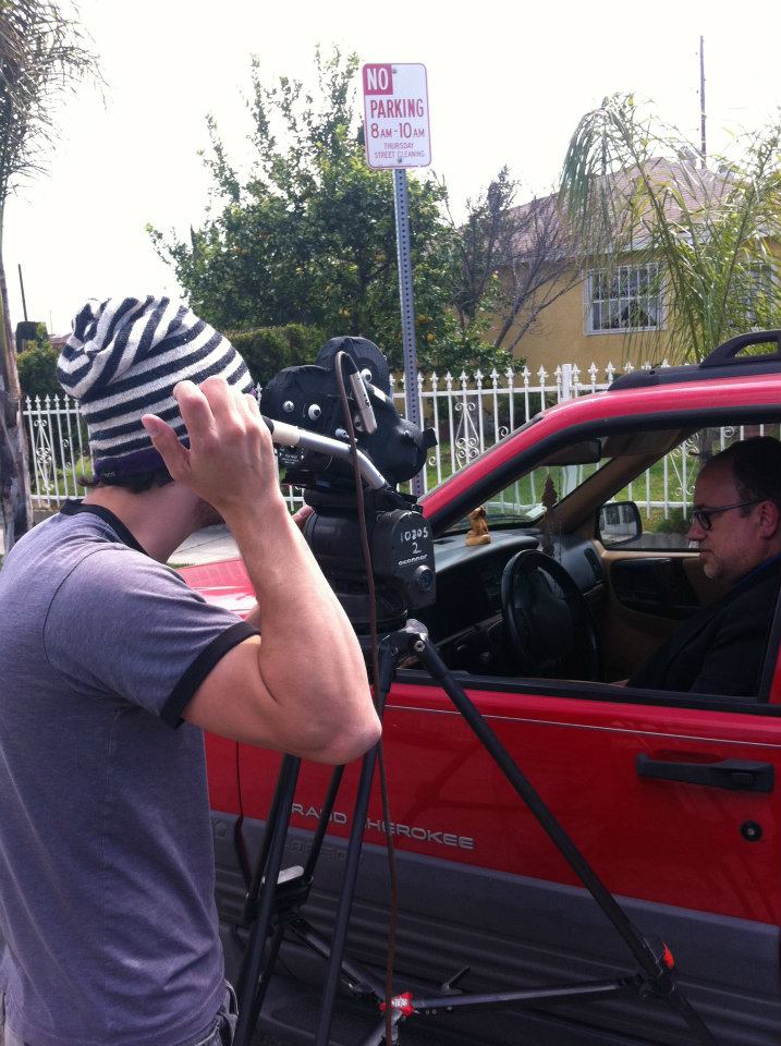 Director Court Soto shooting Richard Rossi for scene from upcoming film 
