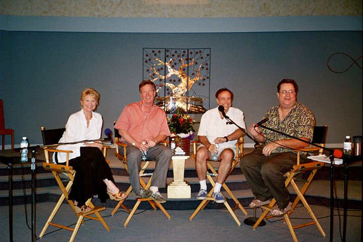 2011 Hollywood Creative Panel. Left to Right: E.T. Star Dee Wallace, Actor/Director Harry Moses, Actor/Director Richard Rossi, and Editor Adam Lightplay.