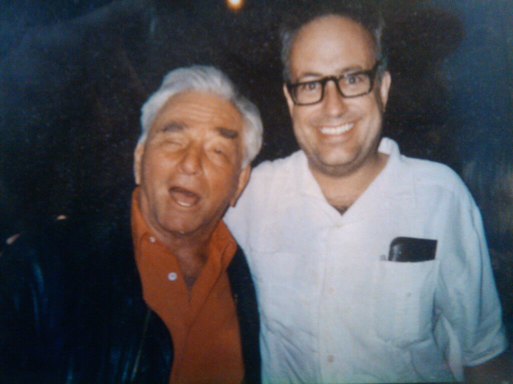 L to R: The late Peter Falk with Richard Rossi. Richard wrote the script for what would have been the last Columbo episode entitled 