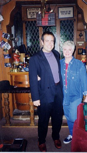 Richard Rossi with Shirley Jones at home in Beverly Hills discussing their performances in Elmer Gantry.