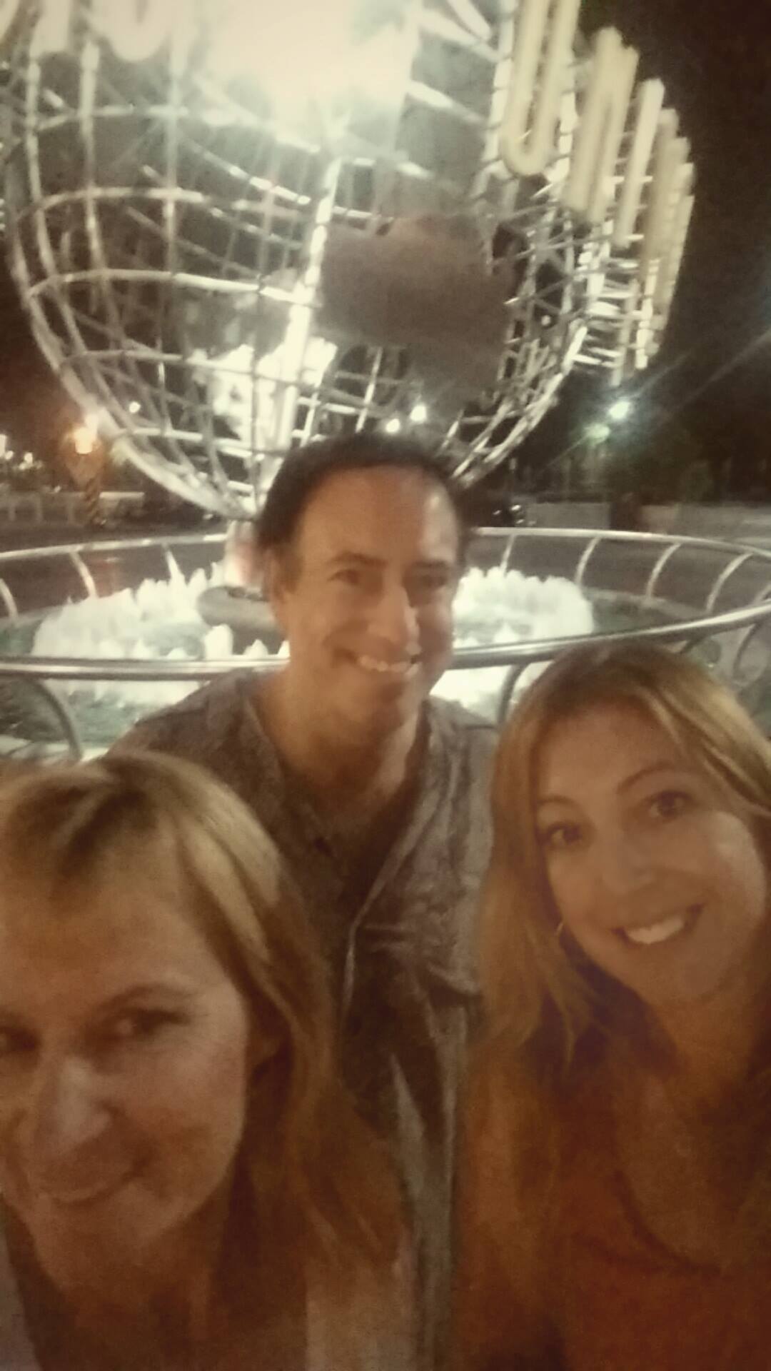 October 6, 2014 at Universal Studios. Richard Rossi is on the lot to hear his son Josh Rossi & his band The Aeons play in final round of Battle of the Bands. (L to R: Richard's wife Sherrie Rossi, Richard, his sister Elizabeth Rossi)