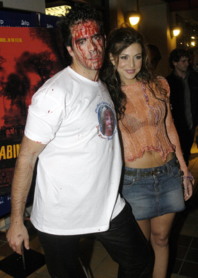 Eli Roth and Cerina Vincent at event of Cabin Fever (2002)