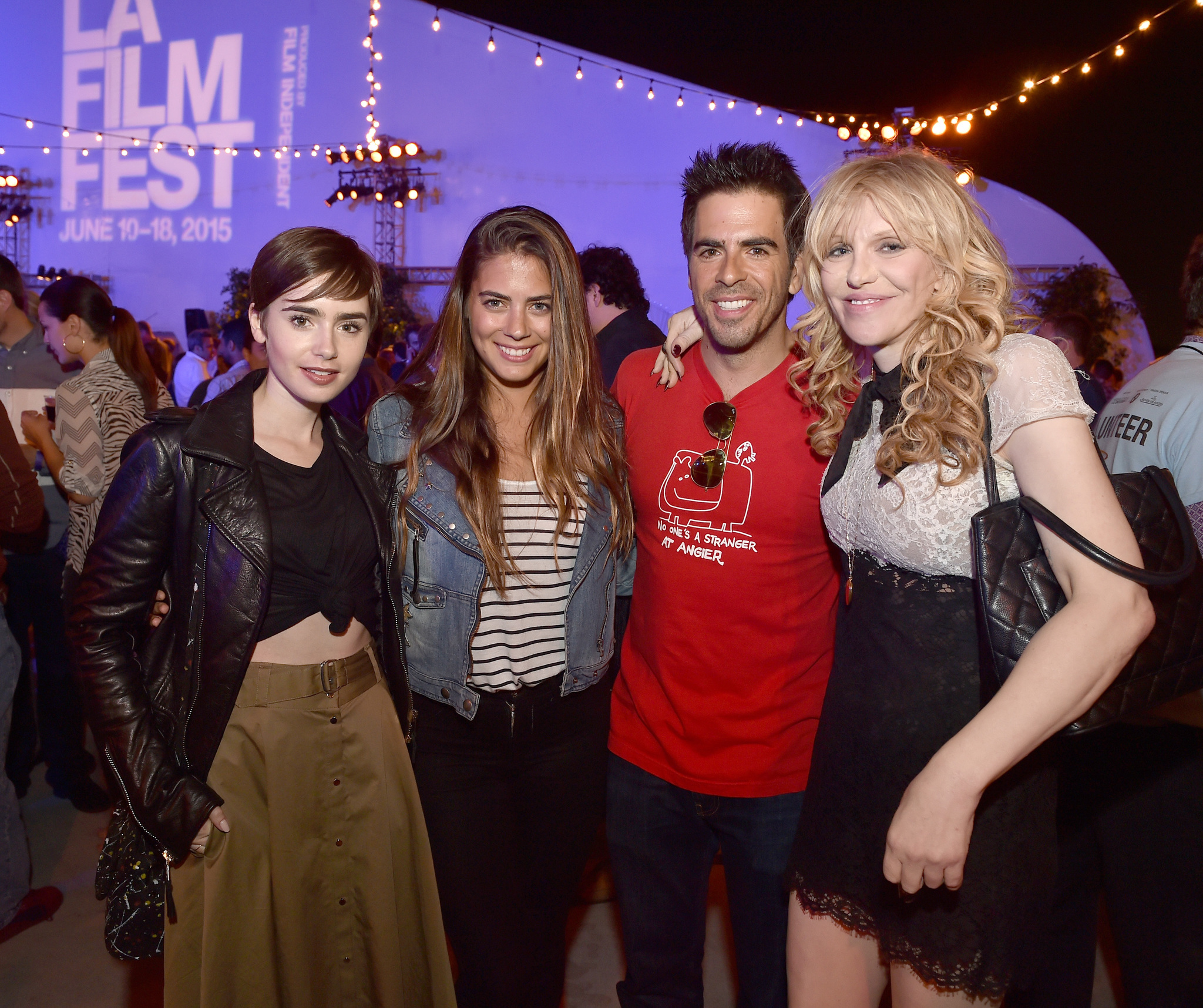 Courtney Love, Eli Roth, Lily Collins and Lorenza Izzo