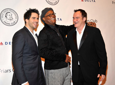 Samuel L. Jackson, Quentin Tarantino and Eli Roth