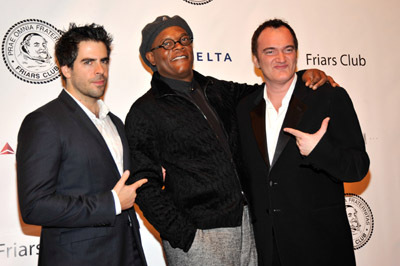 Samuel L. Jackson, Quentin Tarantino and Eli Roth