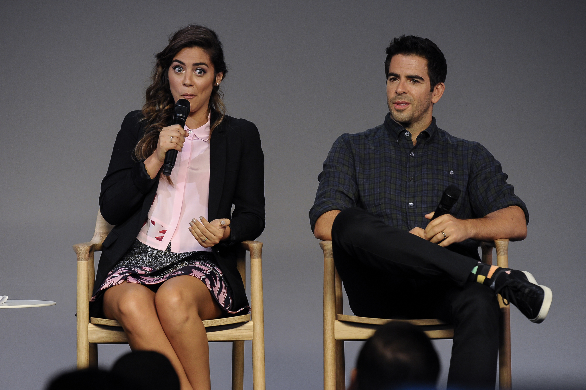 Eli Roth and Lorenza Izzo