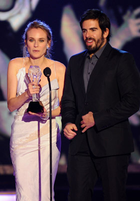 Eli Roth and Diane Kruger at event of 15th Annual Critics' Choice Movie Awards (2010)