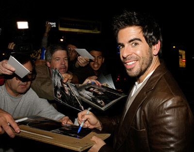 Eli Roth at event of Negarbingi sunsnukiai (2009)