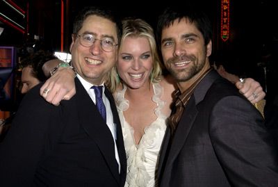 John Stamos, Rebecca Romijn and Tom Rothman at event of Iksmenai 2 (2003)