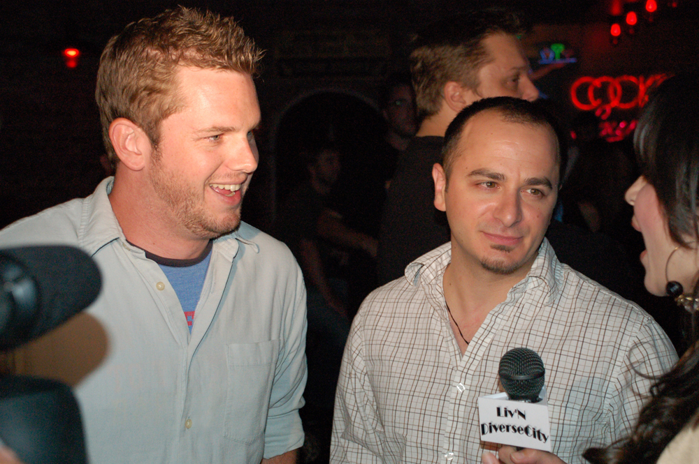 Roomies co-stars Alan Stephens & Bert Rotundo at a Generation Awesome screening after party.