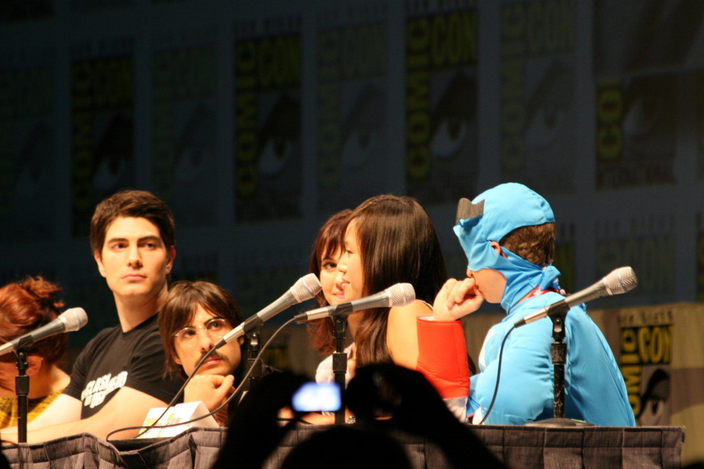 Jason Schwartzman, Brandon Routh and Aubrey Plaza at event of Skotas Pilgrimas pries pasauli (2010)