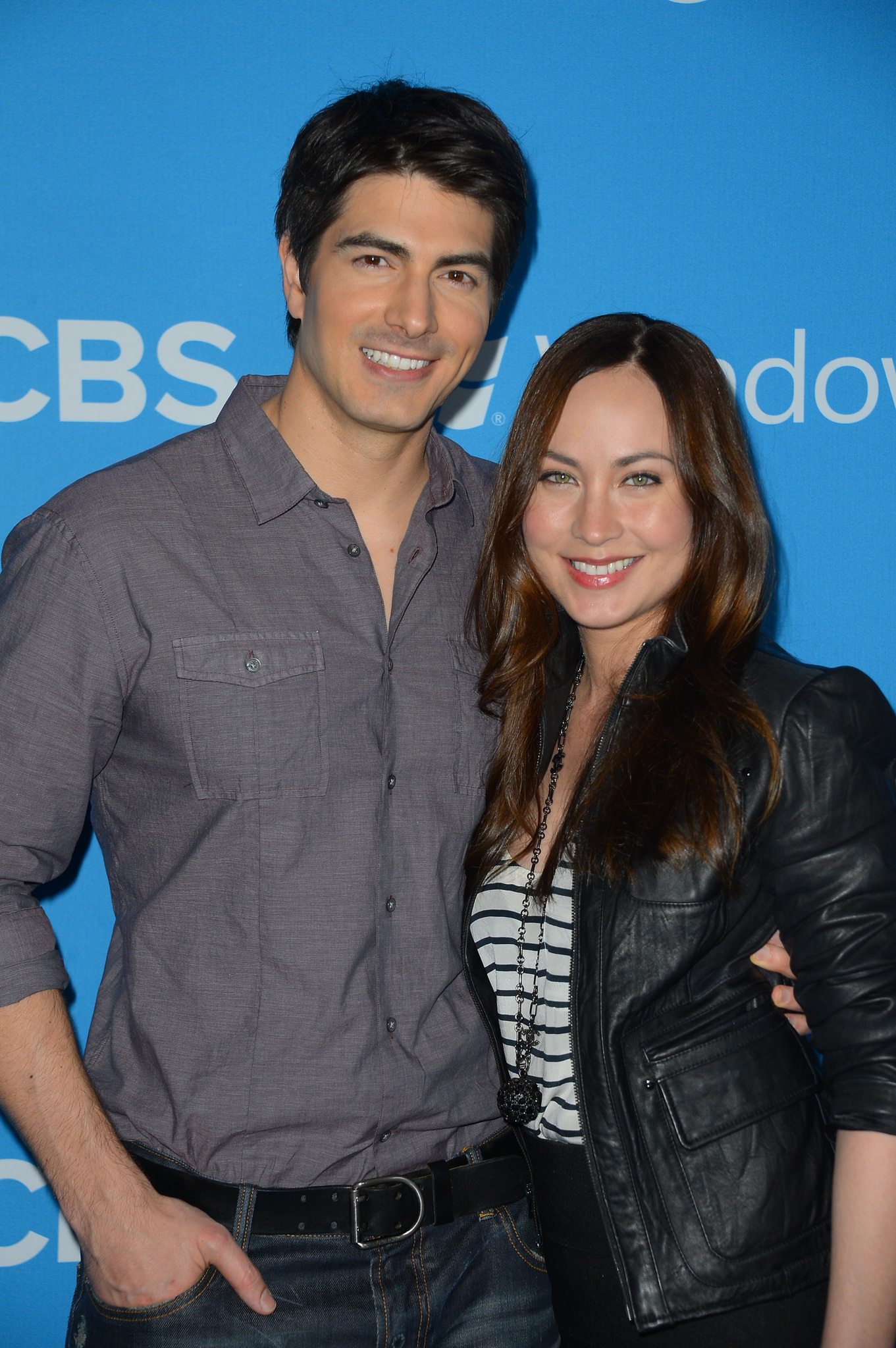 Brandon Routh and Courtney Ford