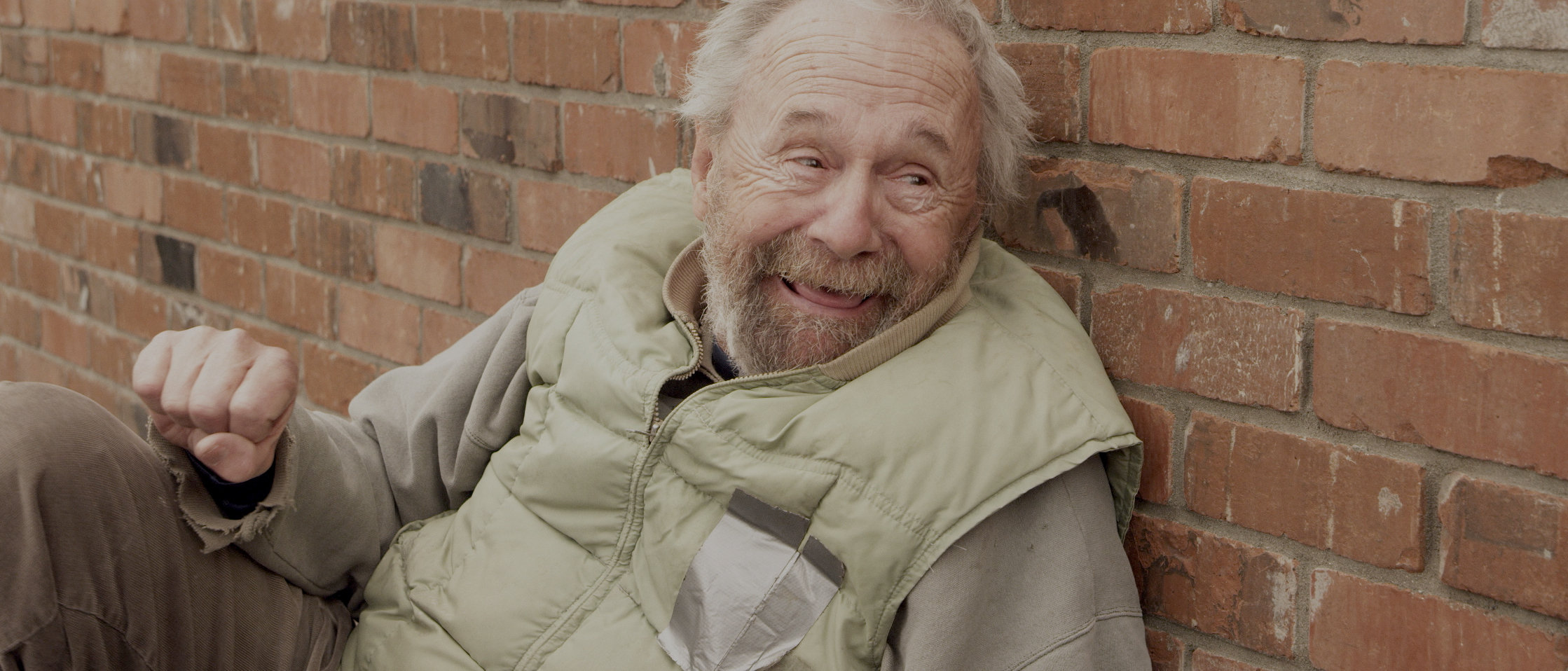 Douglas Rowe as Homeless Man in the film WALK-IN