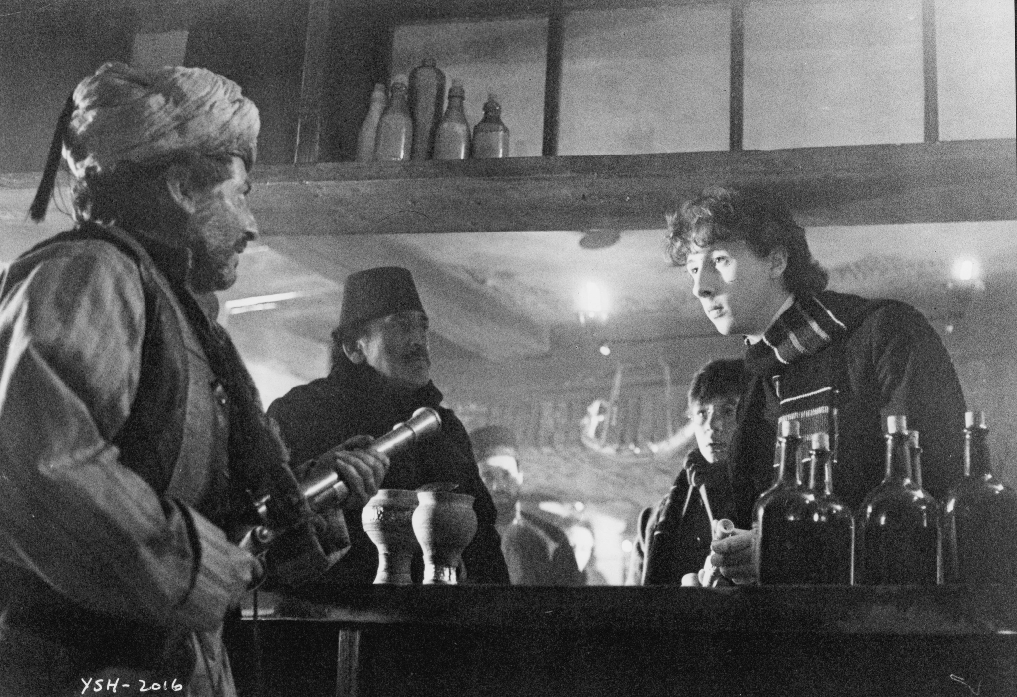 Still of Alan Cox, Nicholas Rowe and Nadim Sawalha in Young Sherlock Holmes (1985)