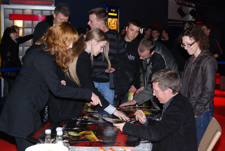 Elizabeth Rowin and Kevin Greutert at the German premiere of SAW VI.