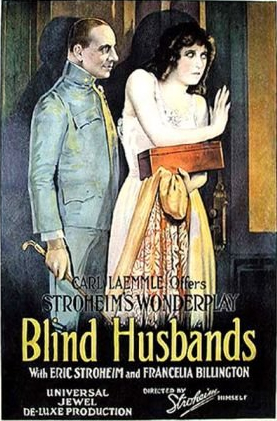 Erich von Stroheim, Francelia Billington and Gibson Gowland in Blind Husbands (1919)