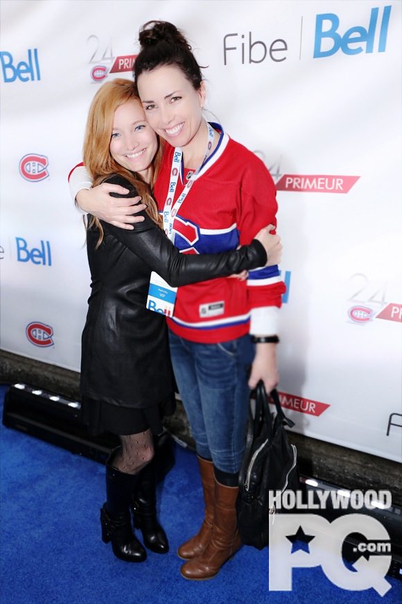 with Laurence Leboeuf at the Montreal Canadians opening game, October 16th, 2014