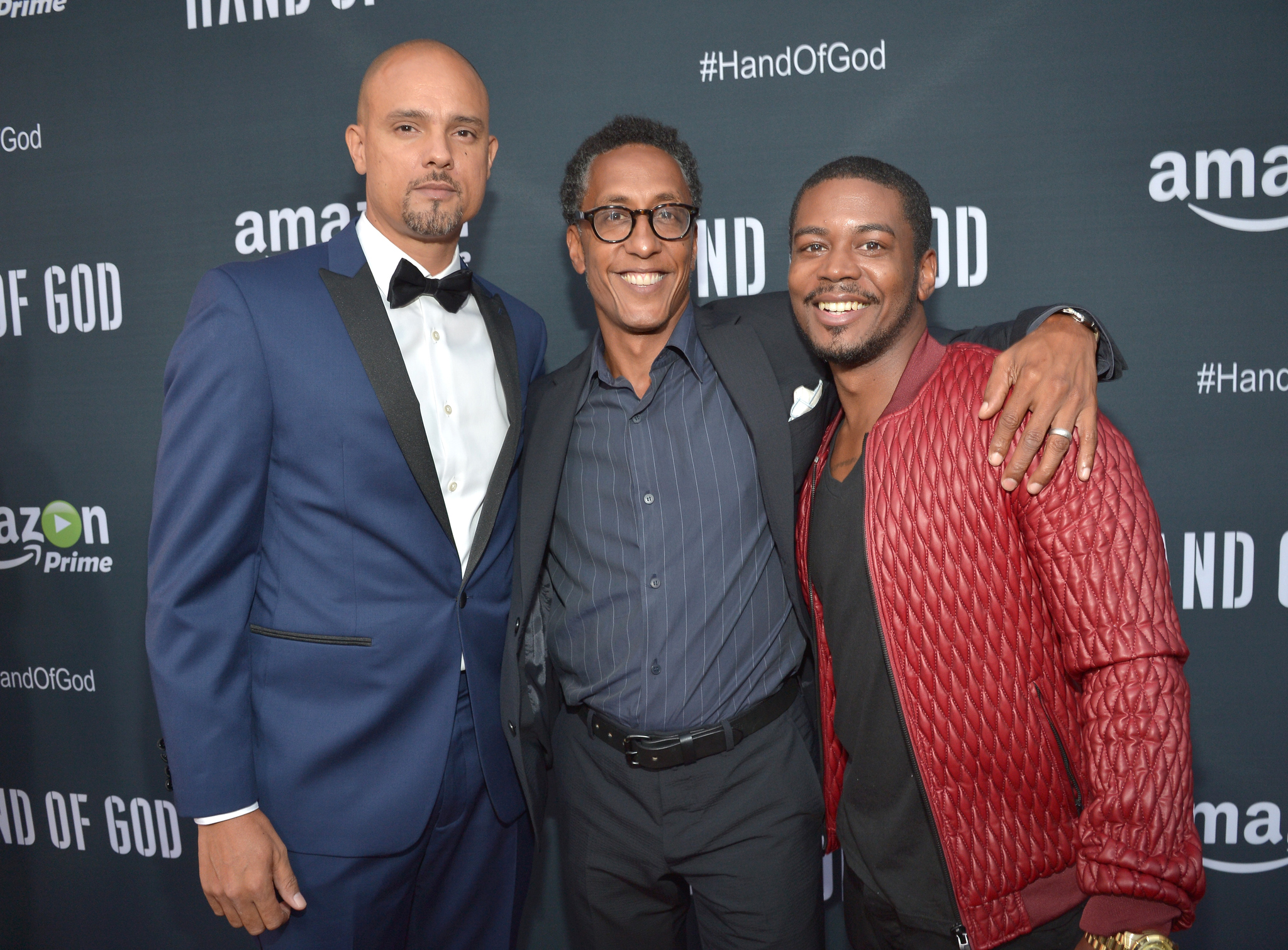 Cleavon McClendon, Andre Royo and Ben Watkins at event of Hand of God (2014)
