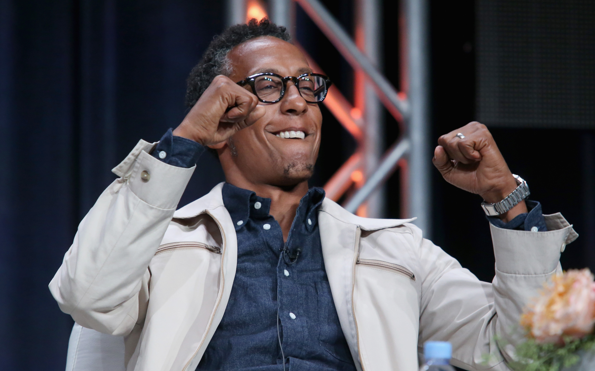 Andre Royo at event of Hand of God (2014)