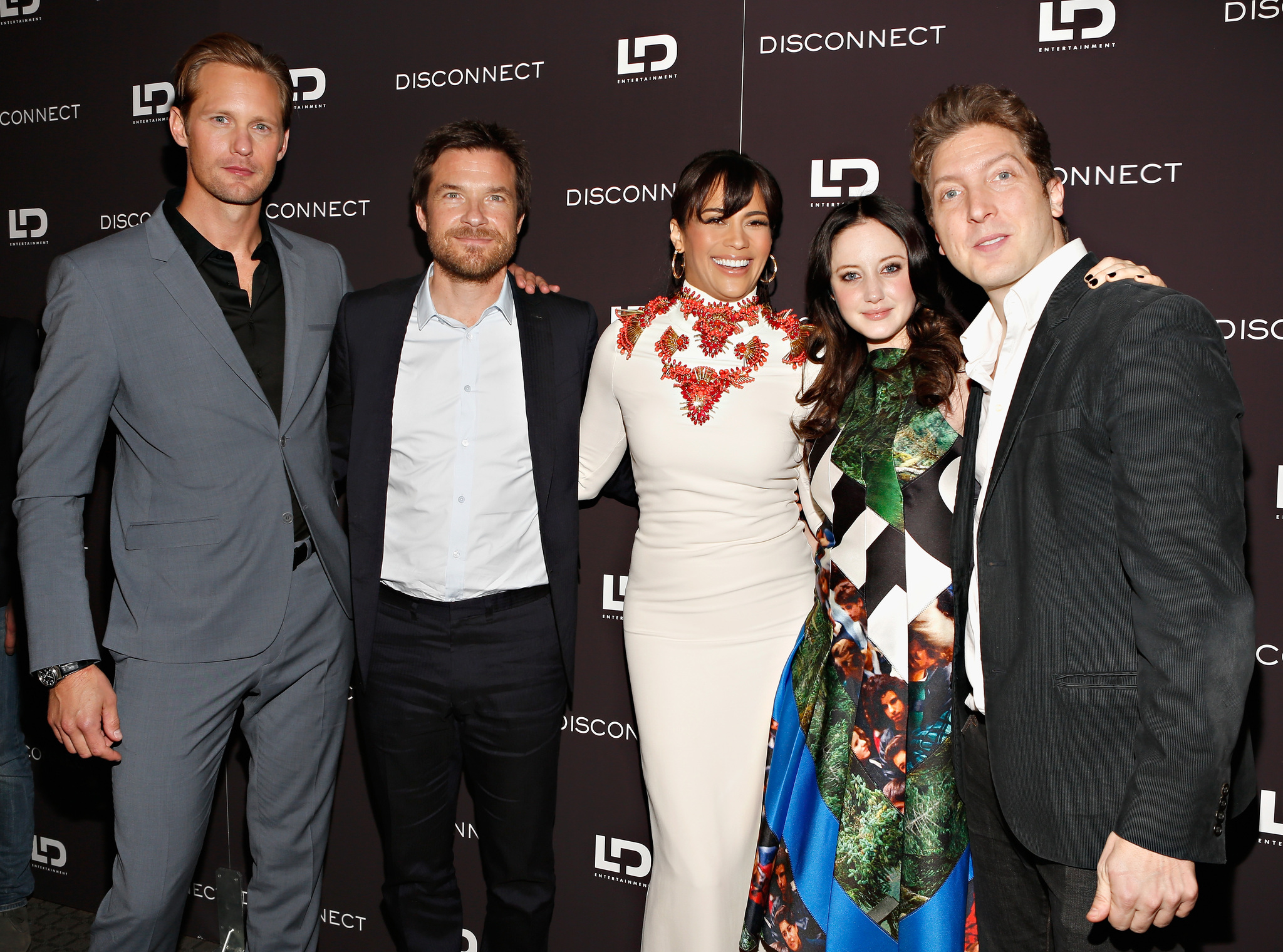Jason Bateman, Alexander Skarsgård, Henry Alex Rubin, Paula Patton and Andrea Riseborough at event of Disconnect (2012)