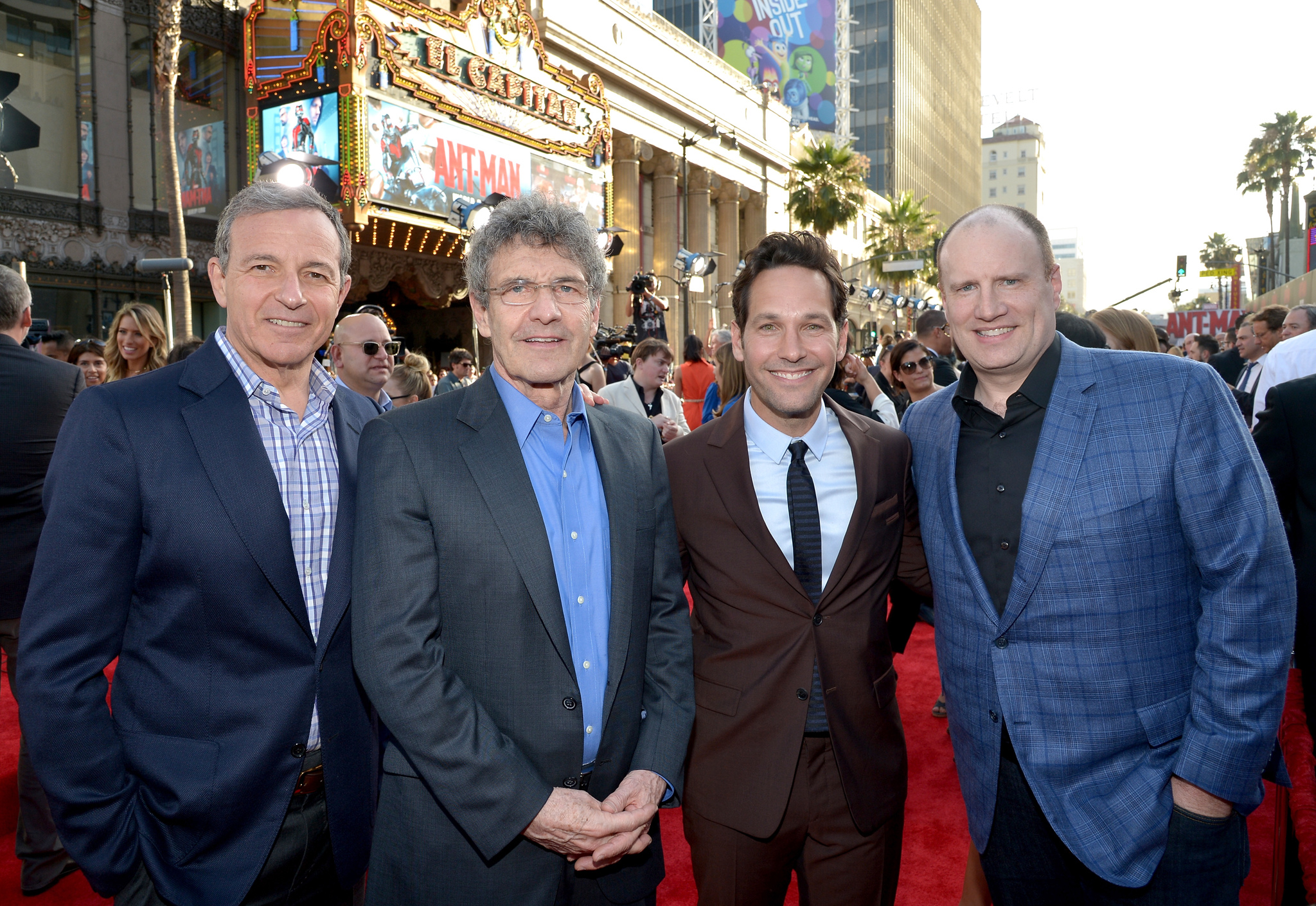 Kevin Feige, Paul Rudd and Alan Horn